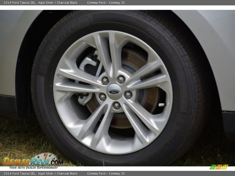 2014 Ford Taurus SEL Ingot Silver / Charcoal Black Photo #9