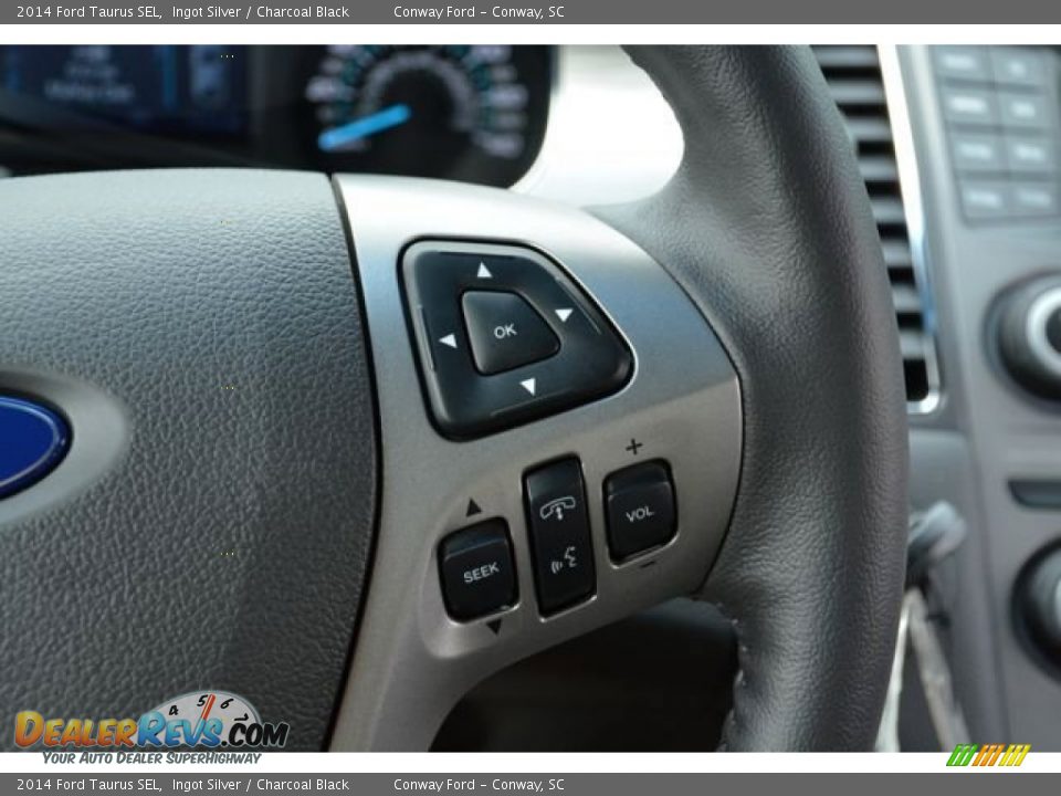 2014 Ford Taurus SEL Ingot Silver / Charcoal Black Photo #24