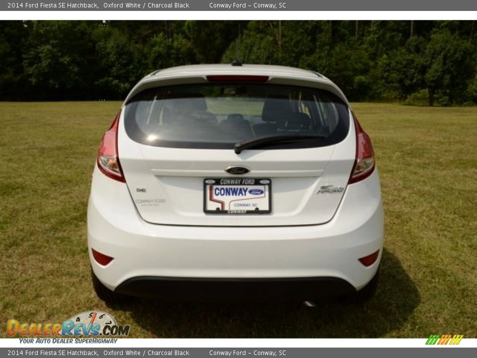 2014 Ford Fiesta SE Hatchback Oxford White / Charcoal Black Photo #6