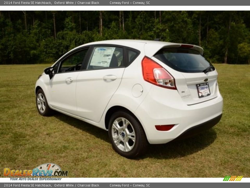 2014 Ford Fiesta SE Hatchback Oxford White / Charcoal Black Photo #7