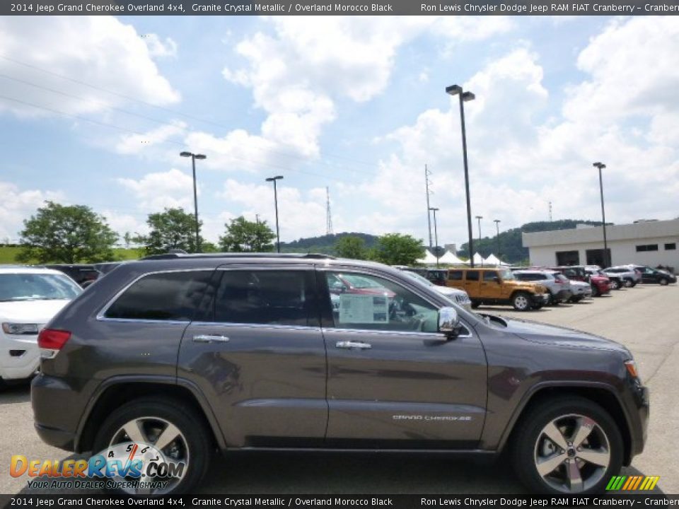 2014 Jeep Grand Cherokee Overland 4x4 Granite Crystal Metallic / Overland Morocco Black Photo #5