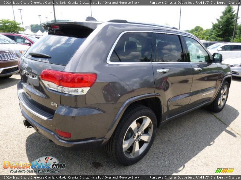 2014 Jeep Grand Cherokee Overland 4x4 Granite Crystal Metallic / Overland Morocco Black Photo #6