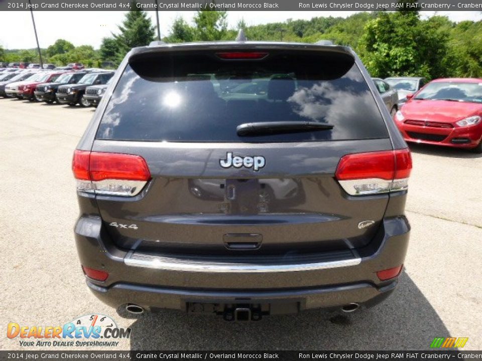 2014 Jeep Grand Cherokee Overland 4x4 Granite Crystal Metallic / Overland Morocco Black Photo #7