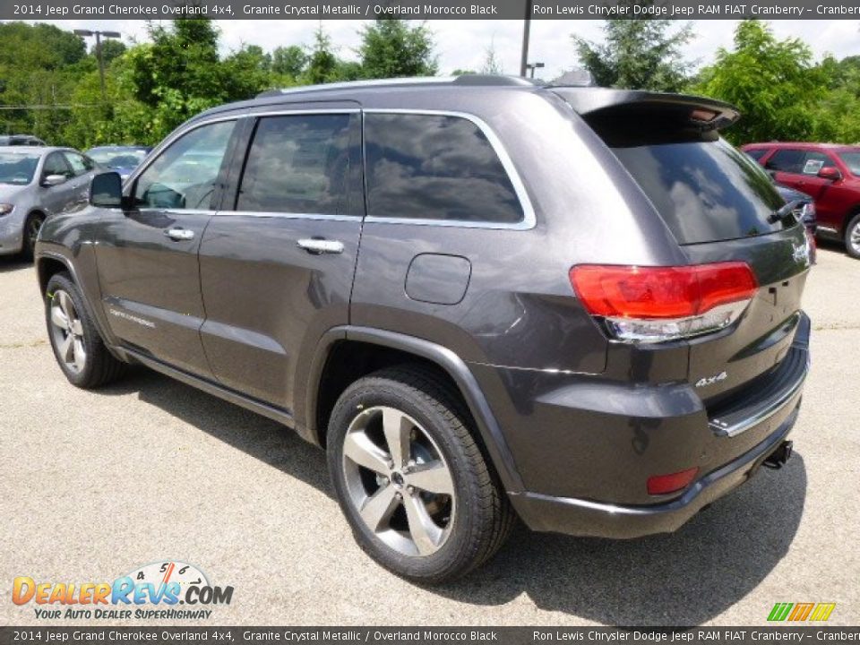 2014 Jeep Grand Cherokee Overland 4x4 Granite Crystal Metallic / Overland Morocco Black Photo #8