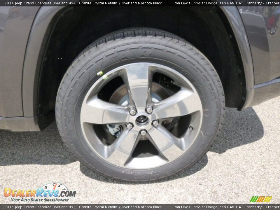 2014 Jeep Grand Cherokee Overland 4x4 Granite Crystal Metallic / Overland Morocco Black Photo #9