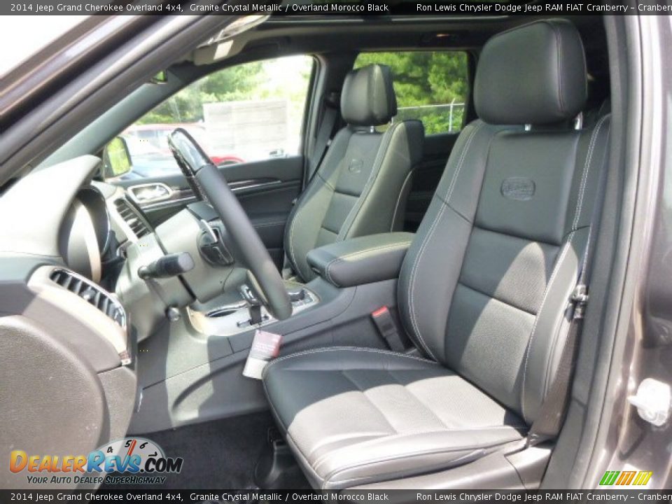 2014 Jeep Grand Cherokee Overland 4x4 Granite Crystal Metallic / Overland Morocco Black Photo #10
