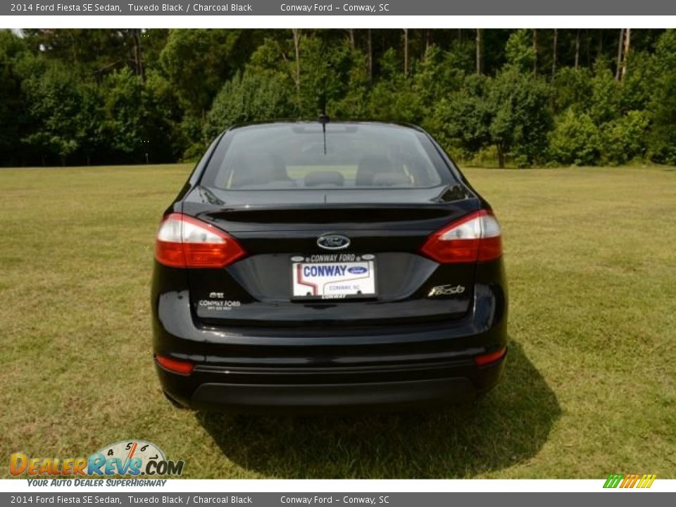 2014 Ford Fiesta SE Sedan Tuxedo Black / Charcoal Black Photo #6