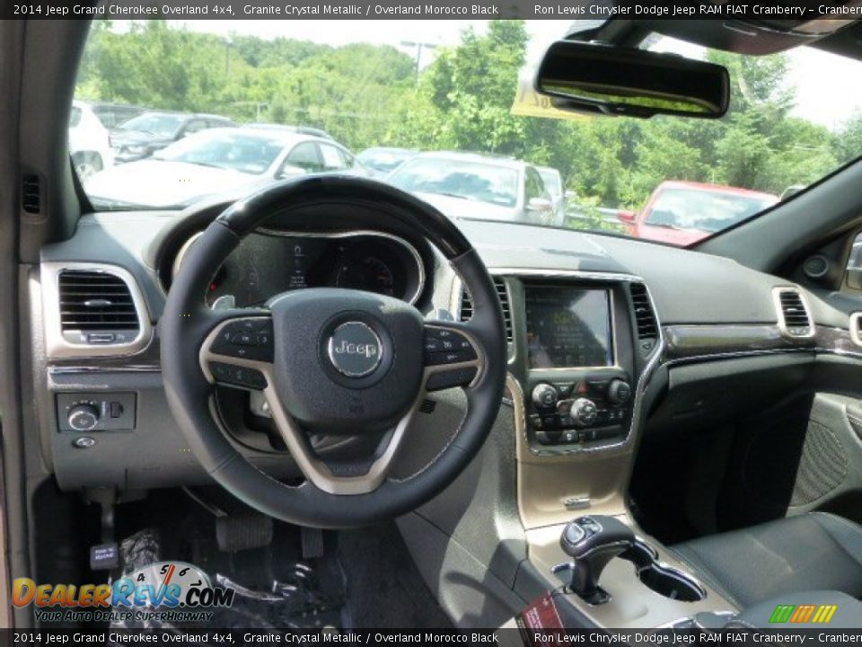 2014 Jeep Grand Cherokee Overland 4x4 Granite Crystal Metallic / Overland Morocco Black Photo #12
