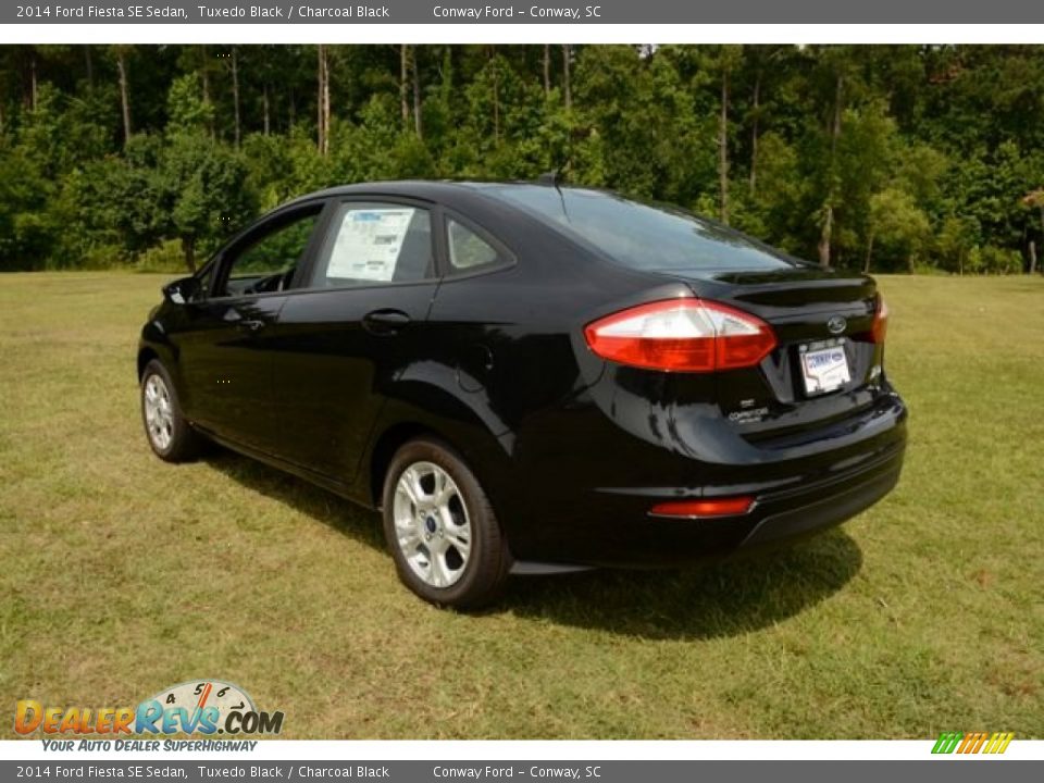 2014 Ford Fiesta SE Sedan Tuxedo Black / Charcoal Black Photo #7