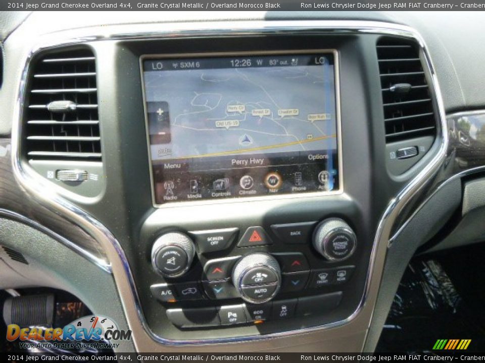 2014 Jeep Grand Cherokee Overland 4x4 Granite Crystal Metallic / Overland Morocco Black Photo #14
