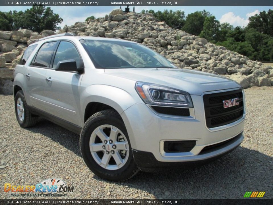 2014 GMC Acadia SLE AWD Quicksilver Metallic / Ebony Photo #1