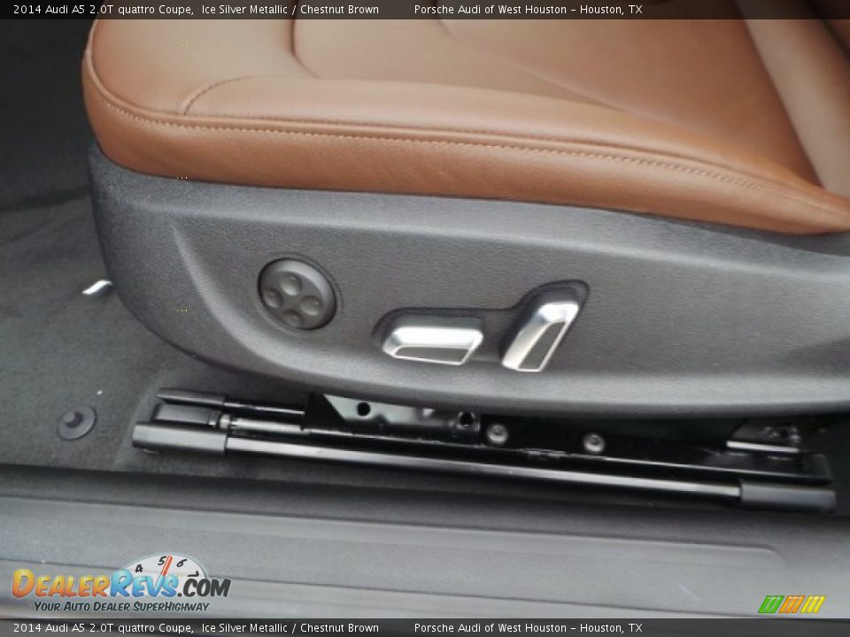 2014 Audi A5 2.0T quattro Coupe Ice Silver Metallic / Chestnut Brown Photo #14