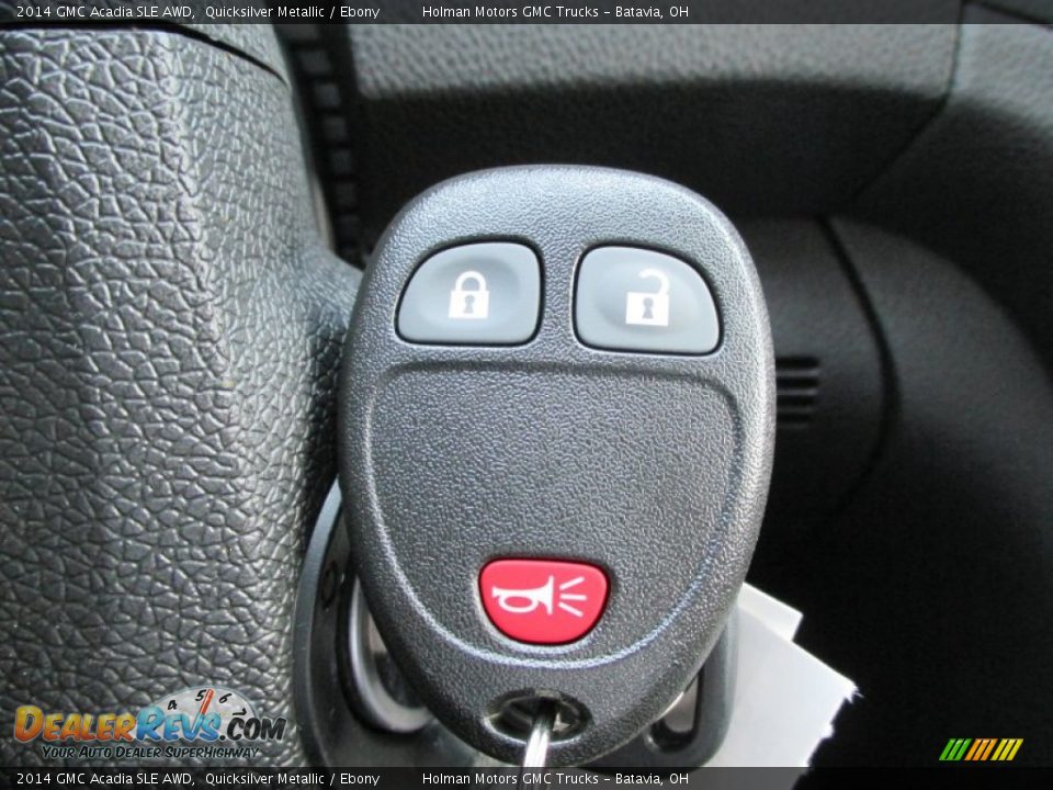 2014 GMC Acadia SLE AWD Quicksilver Metallic / Ebony Photo #12