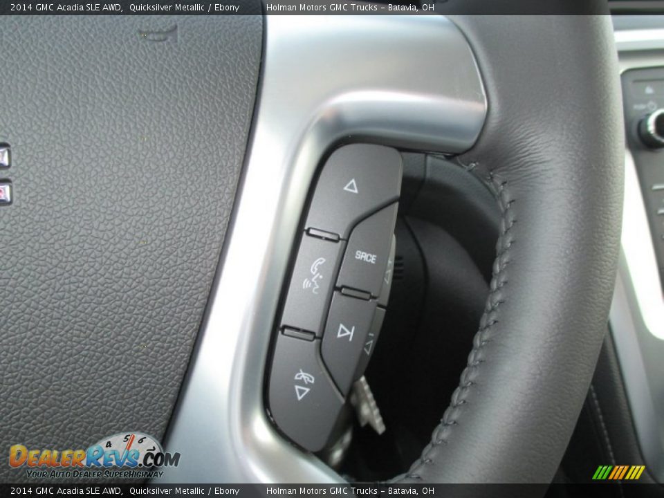2014 GMC Acadia SLE AWD Quicksilver Metallic / Ebony Photo #13