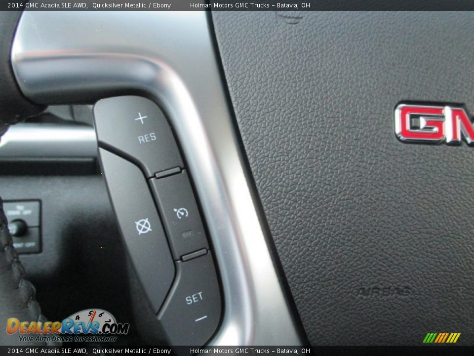 2014 GMC Acadia SLE AWD Quicksilver Metallic / Ebony Photo #14