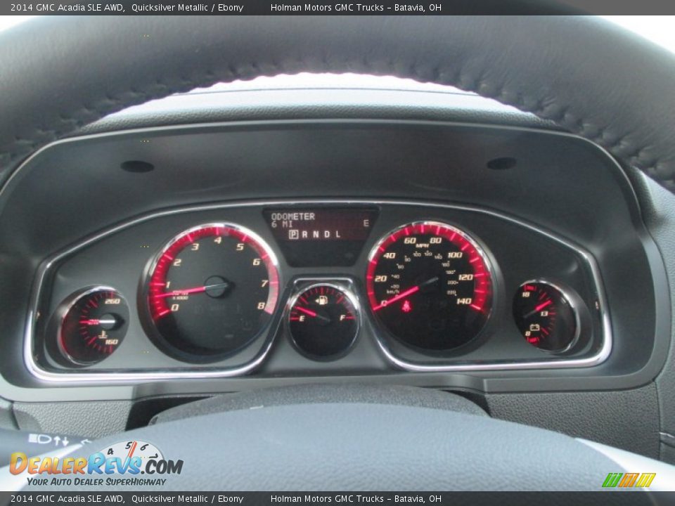 2014 GMC Acadia SLE AWD Quicksilver Metallic / Ebony Photo #15