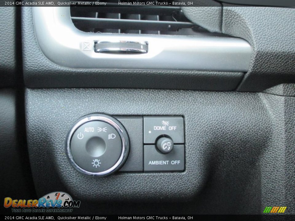 2014 GMC Acadia SLE AWD Quicksilver Metallic / Ebony Photo #17