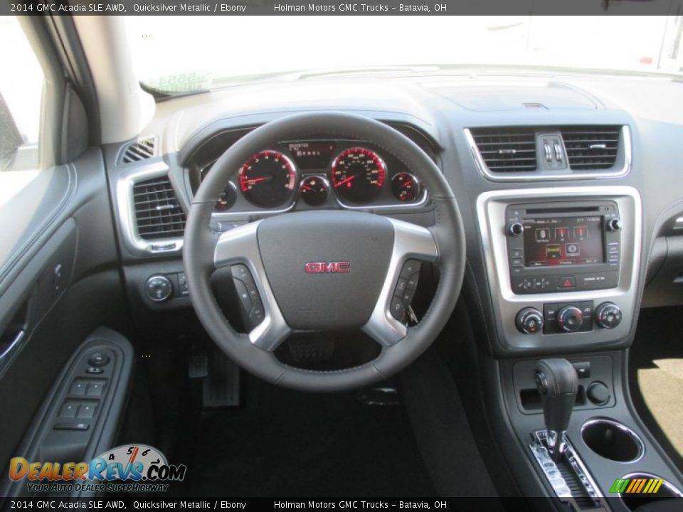 2014 GMC Acadia SLE AWD Quicksilver Metallic / Ebony Photo #19