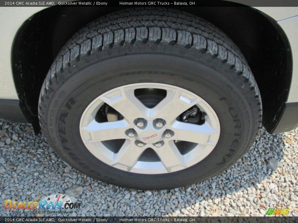 2014 GMC Acadia SLE AWD Quicksilver Metallic / Ebony Photo #21