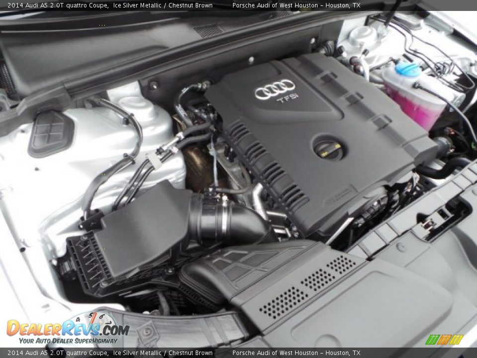 2014 Audi A5 2.0T quattro Coupe Ice Silver Metallic / Chestnut Brown Photo #29