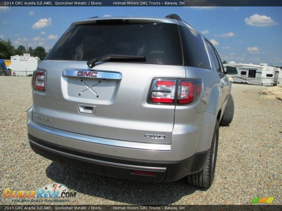 2014 GMC Acadia SLE AWD Quicksilver Metallic / Ebony Photo #26