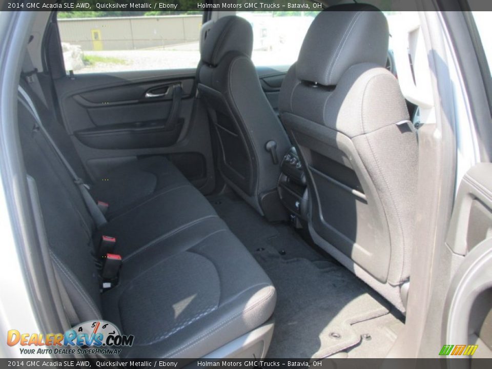 2014 GMC Acadia SLE AWD Quicksilver Metallic / Ebony Photo #28