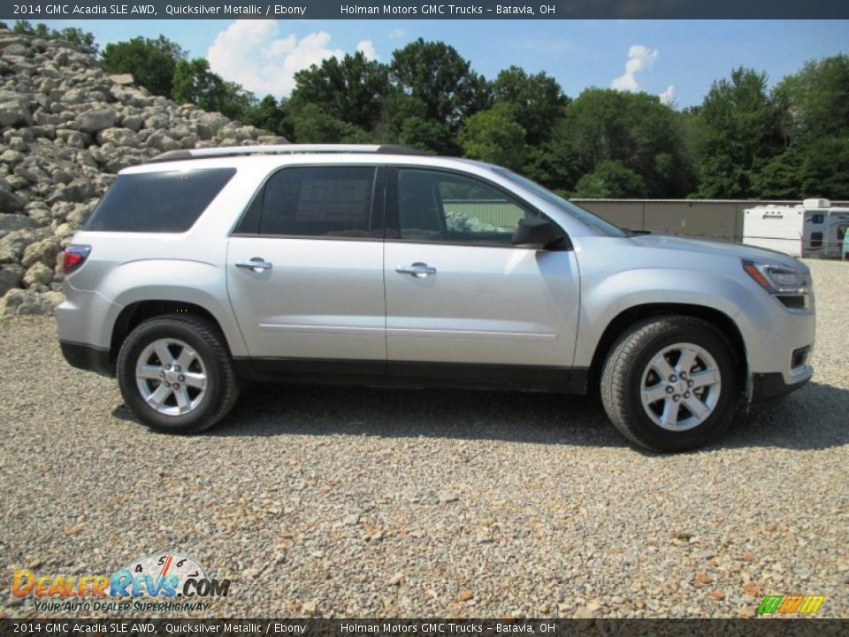 2014 GMC Acadia SLE AWD Quicksilver Metallic / Ebony Photo #31