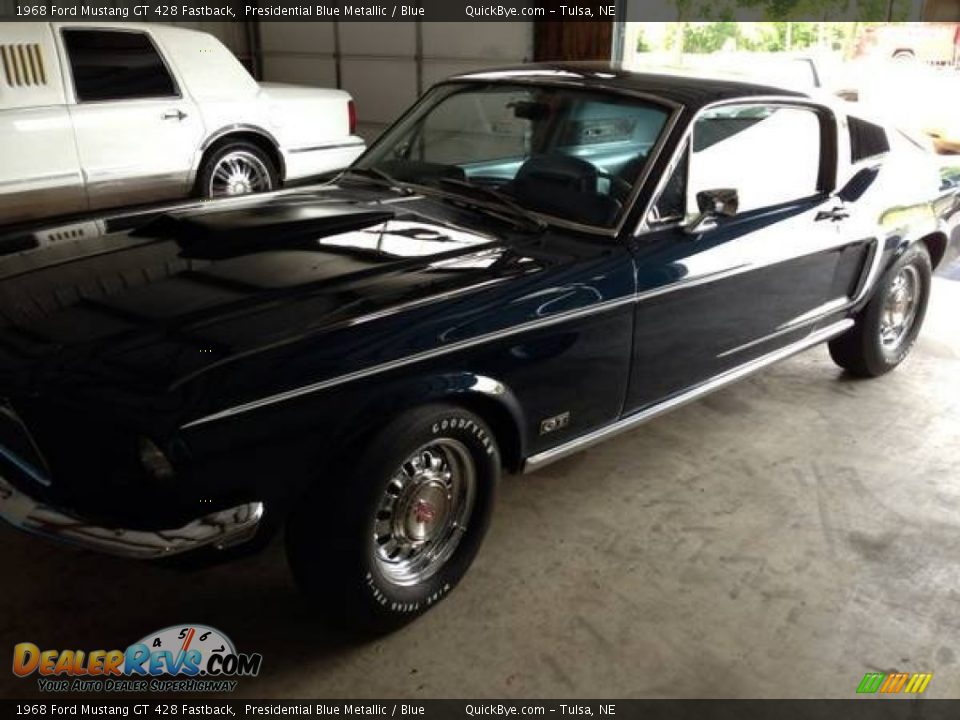 1968 Ford Mustang GT 428 Fastback Presidential Blue Metallic / Blue Photo #1