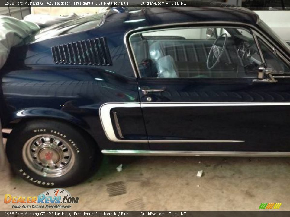 1968 Ford Mustang GT 428 Fastback Presidential Blue Metallic / Blue Photo #2