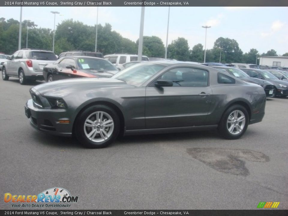 2014 Ford Mustang V6 Coupe Sterling Gray / Charcoal Black Photo #10