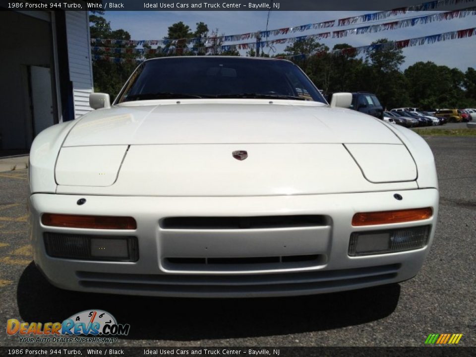 1986 Porsche 944 Turbo White / Black Photo #6