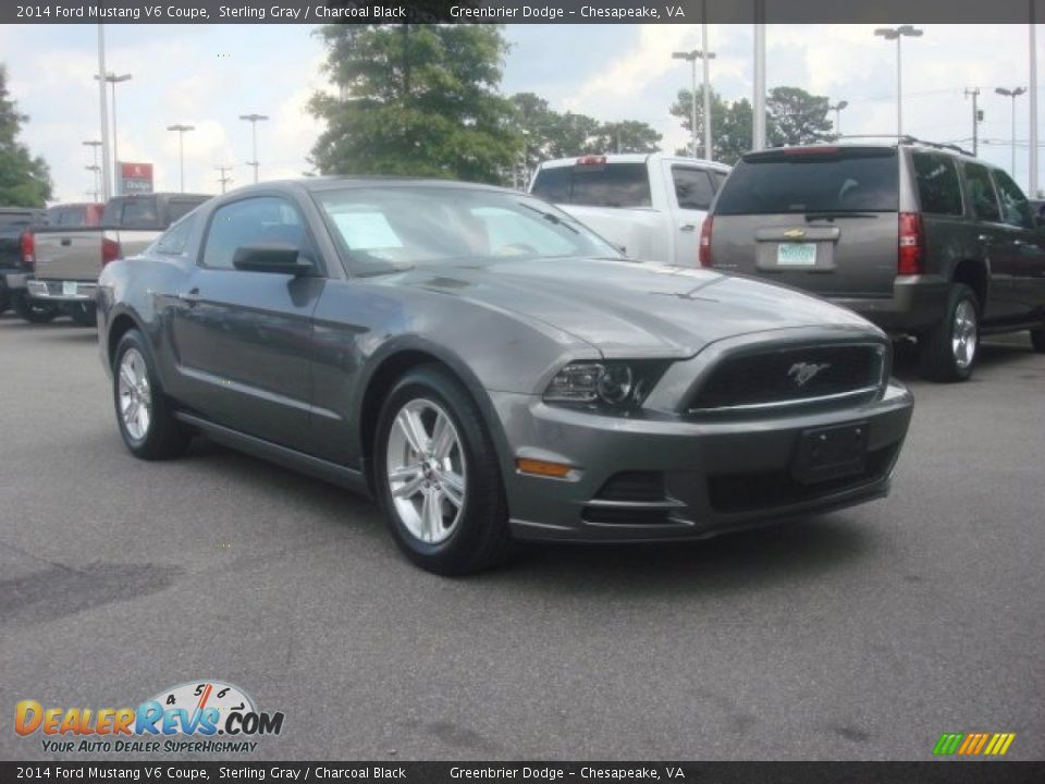 2014 Ford Mustang V6 Coupe Sterling Gray / Charcoal Black Photo #13