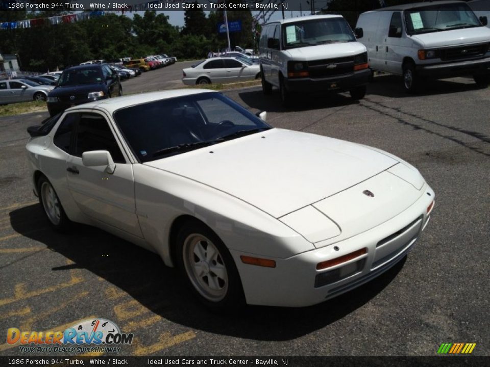 1986 Porsche 944 Turbo White / Black Photo #7