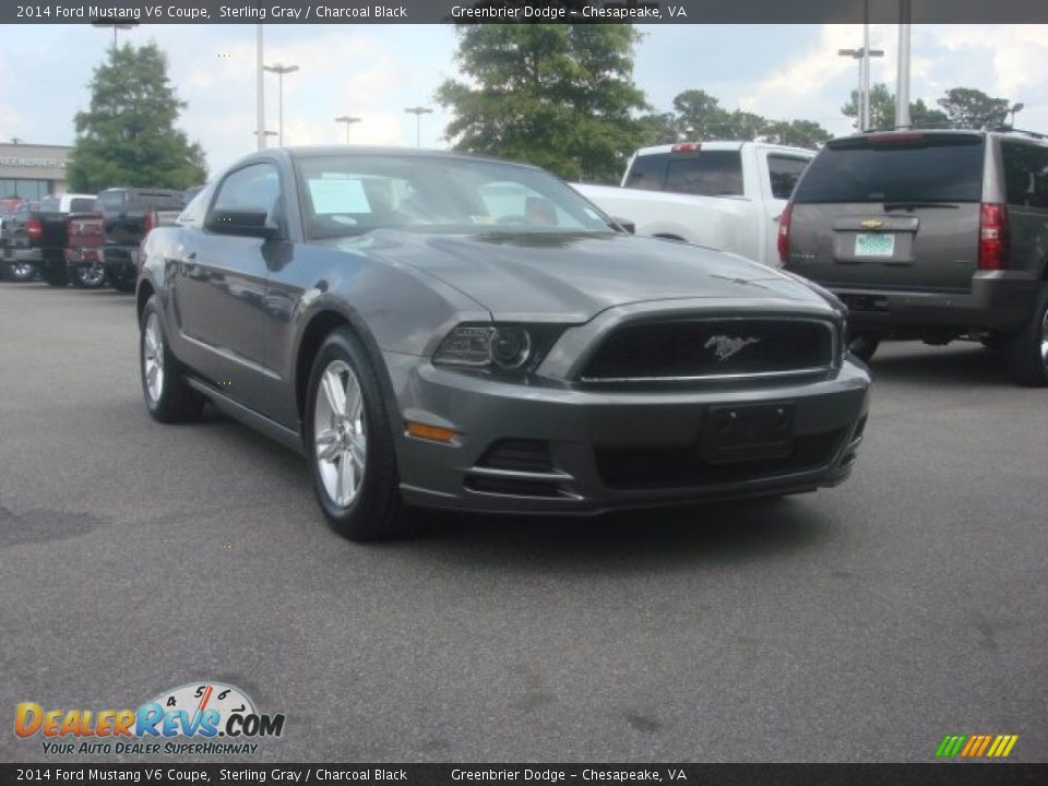 2014 Ford Mustang V6 Coupe Sterling Gray / Charcoal Black Photo #14
