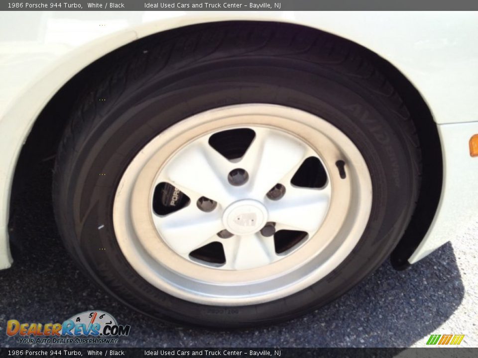 1986 Porsche 944 Turbo White / Black Photo #8