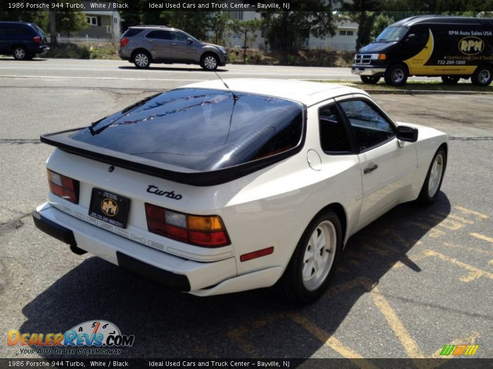 1986 Porsche 944 Turbo White / Black Photo #16
