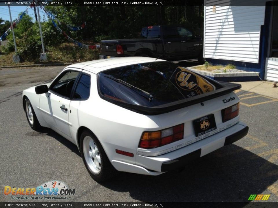 1986 Porsche 944 Turbo White / Black Photo #18