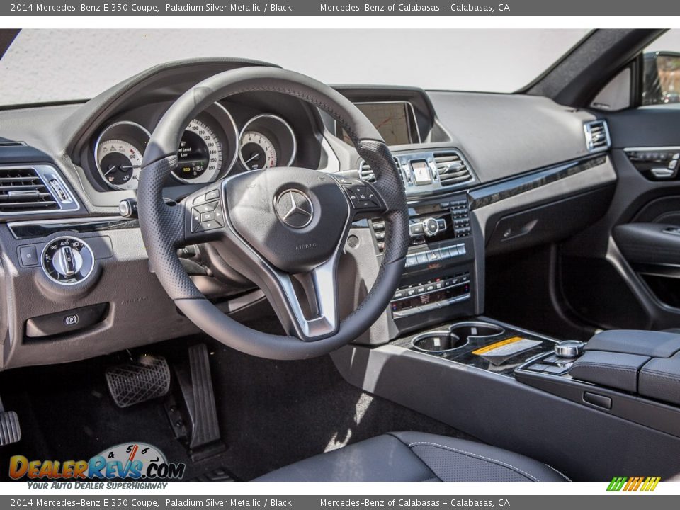2014 Mercedes-Benz E 350 Coupe Paladium Silver Metallic / Black Photo #5