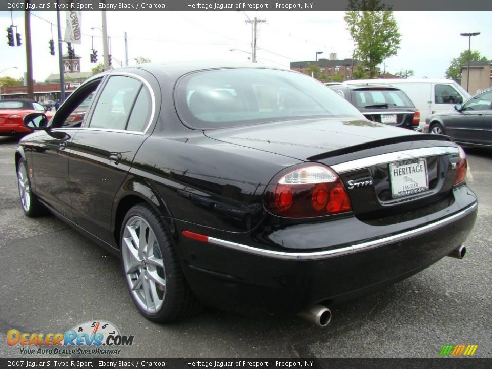 2007 Jaguar S-Type R Sport Ebony Black / Charcoal Photo #4