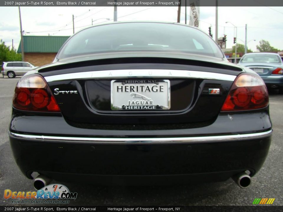 2007 Jaguar S-Type R Sport Ebony Black / Charcoal Photo #5