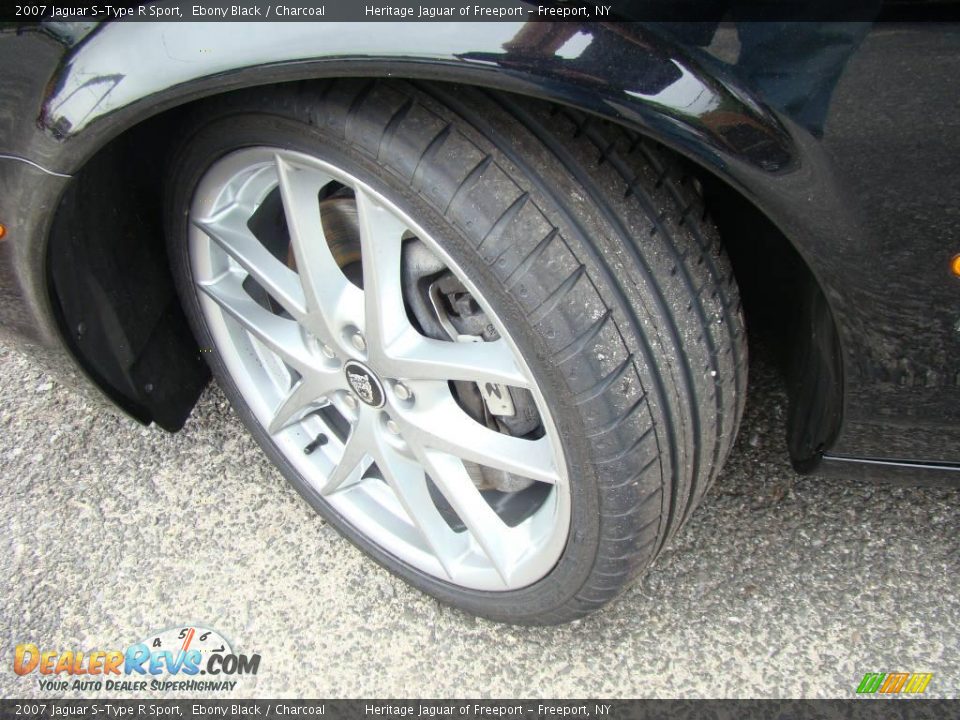 2007 Jaguar S-Type R Sport Ebony Black / Charcoal Photo #10