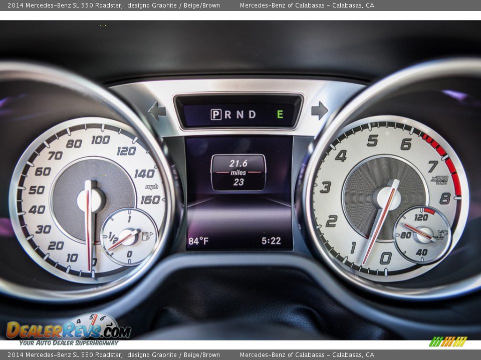2014 Mercedes-Benz SL 550 Roadster Gauges Photo #6