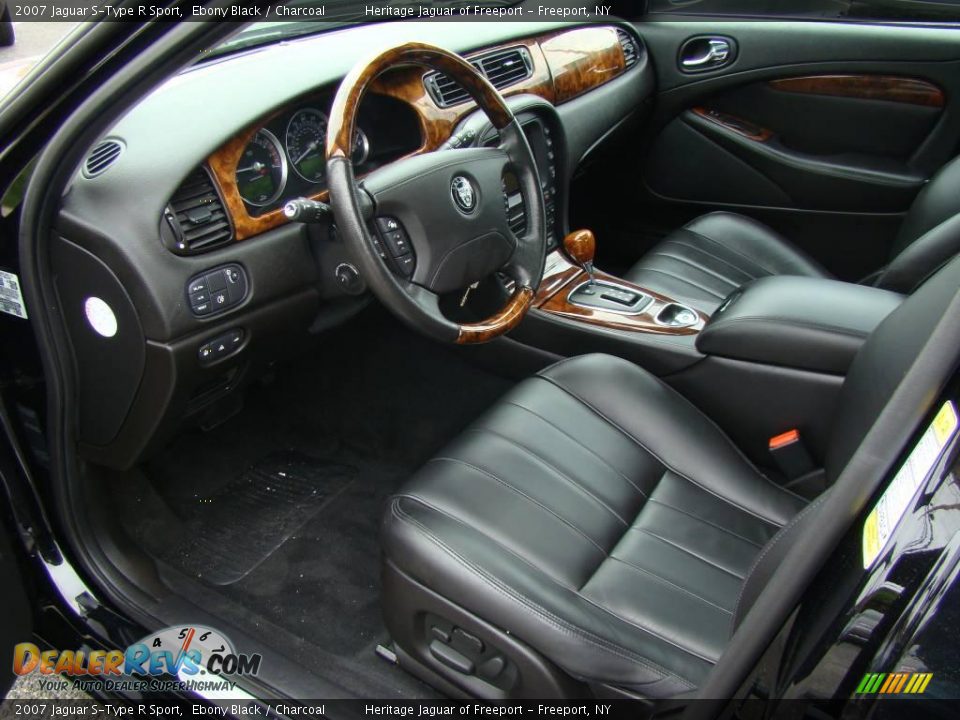 2007 Jaguar S-Type R Sport Ebony Black / Charcoal Photo #14