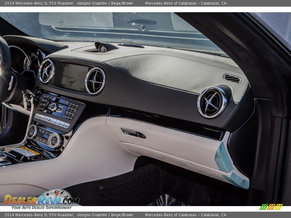 2014 Mercedes-Benz SL 550 Roadster designo Graphite / Beige/Brown Photo #8