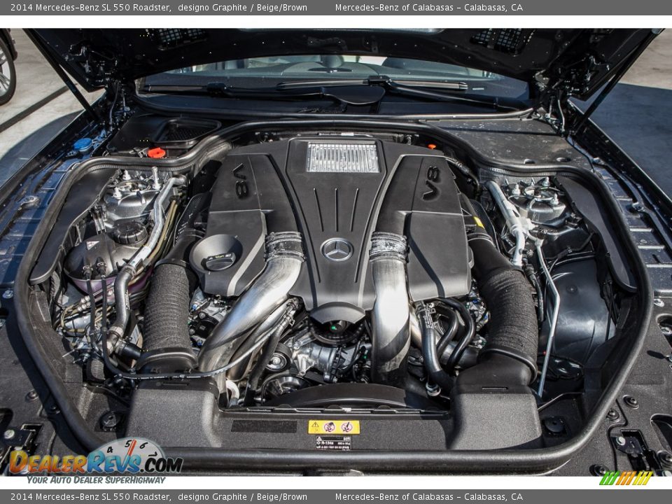 2014 Mercedes-Benz SL 550 Roadster 4.6 Liter Twin-Turbocharged DOHC 32-Valve VVT V8 Engine Photo #9