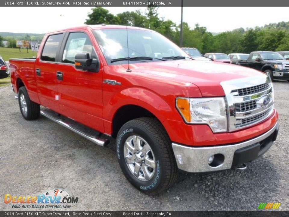 2014 Ford F150 XLT SuperCrew 4x4 Race Red / Steel Grey Photo #2