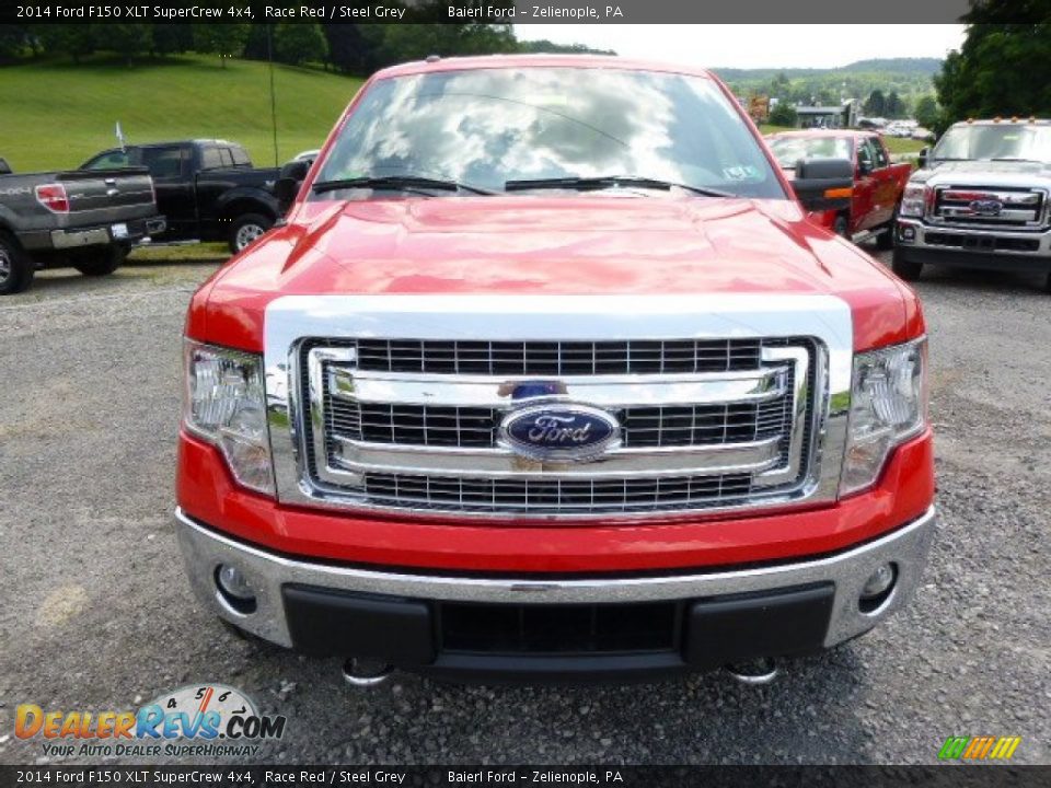 2014 Ford F150 XLT SuperCrew 4x4 Race Red / Steel Grey Photo #3