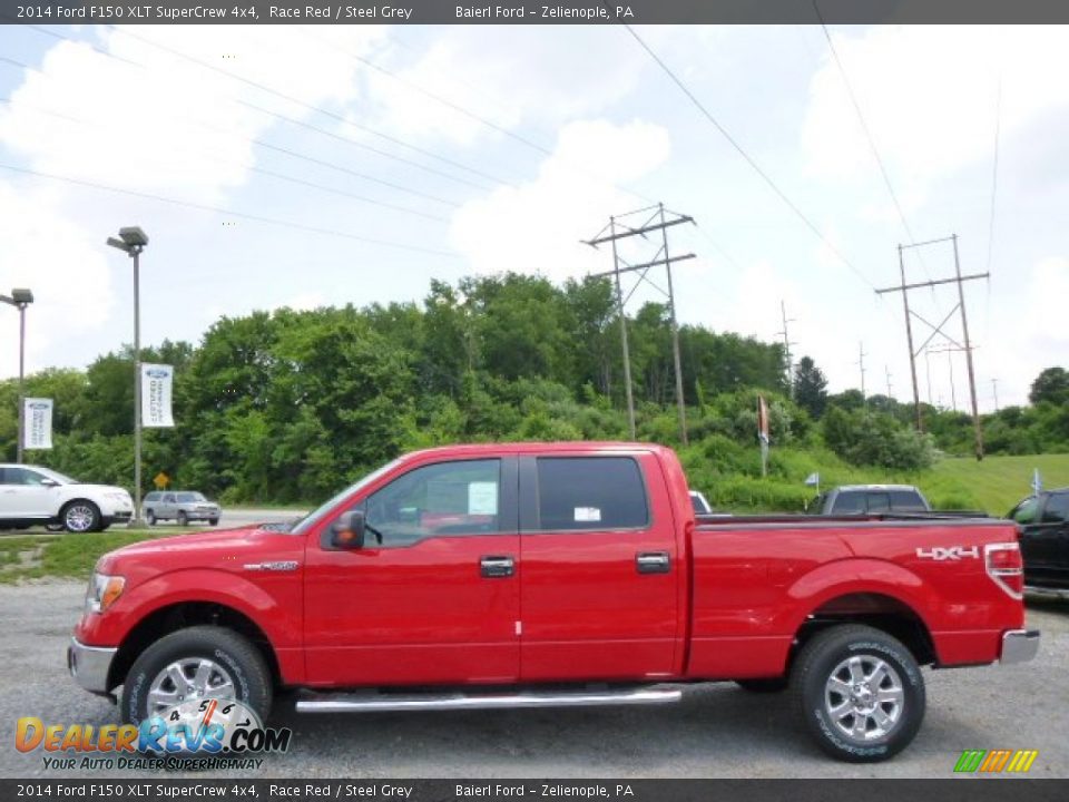 2014 Ford F150 XLT SuperCrew 4x4 Race Red / Steel Grey Photo #5