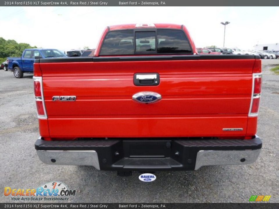 2014 Ford F150 XLT SuperCrew 4x4 Race Red / Steel Grey Photo #7