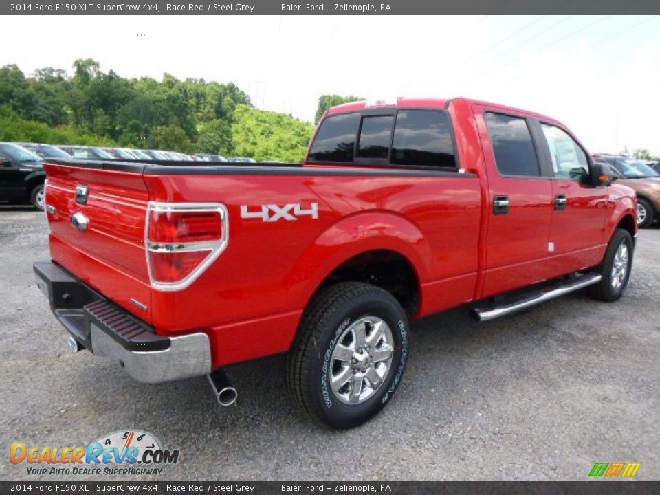 2014 Ford F150 XLT SuperCrew 4x4 Race Red / Steel Grey Photo #8
